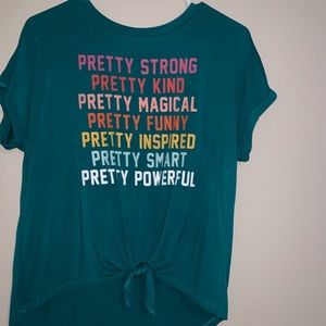 Dark cyan active wear top!